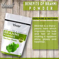 Vihado Brahmi Powder For Hair Growth and Thicken (100G-1KG)