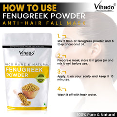 Vihado Fenugreek Methi Powder For Hair Growth (100G-1KG)