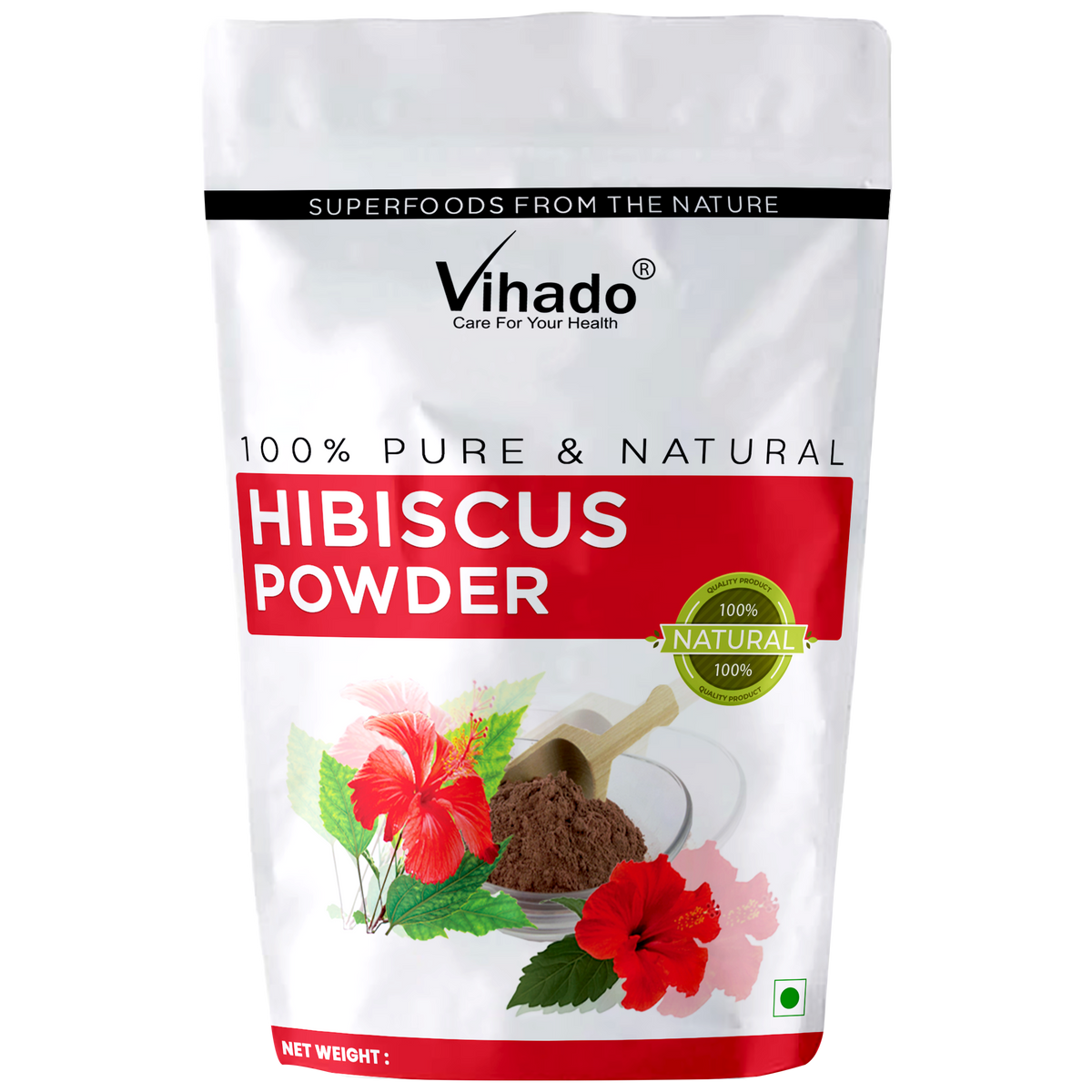 Vihado Hibiscus Powder For Hair and Skin Care (100G-1KG)