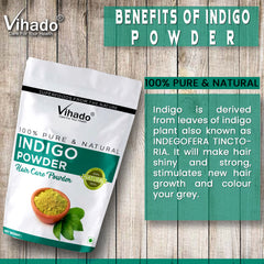 Vihado Indigo Powder For Hair Color and Care (100G-1KG)