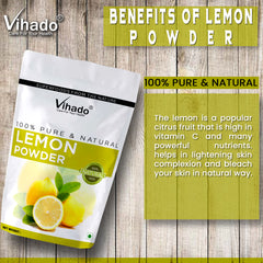 Vihado Lemon Fruit Peel Powder for Face Cleanser and Skin Care (100G-1KG)