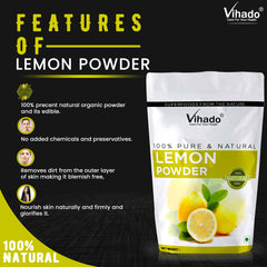 Vihado Lemon Fruit Peel Powder for Face Cleanser and Skin Care (100G-1KG)