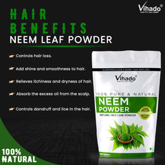 Vihado Neem Leaf Powder for Skin and Hair Care (100G-1KG)