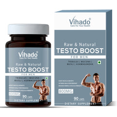 Vihado Testo Booster Capsules for Energy | Stamina | Strength  (90 Capsules)