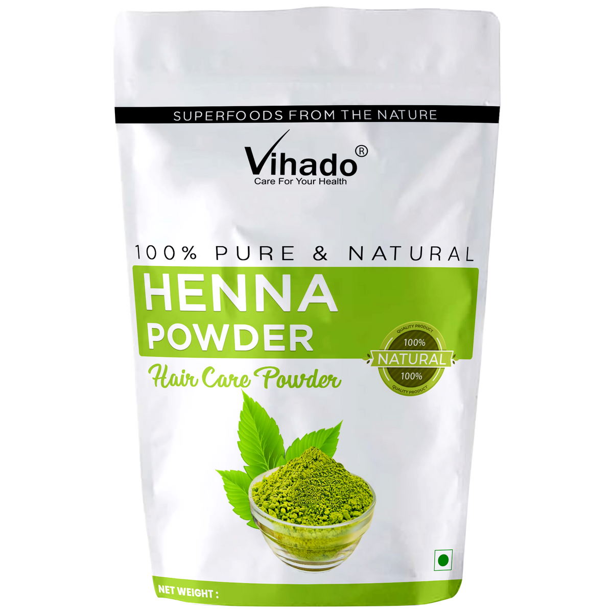 Vihado Henna Powder For Hair Color and Nourishment (100G-1KG)