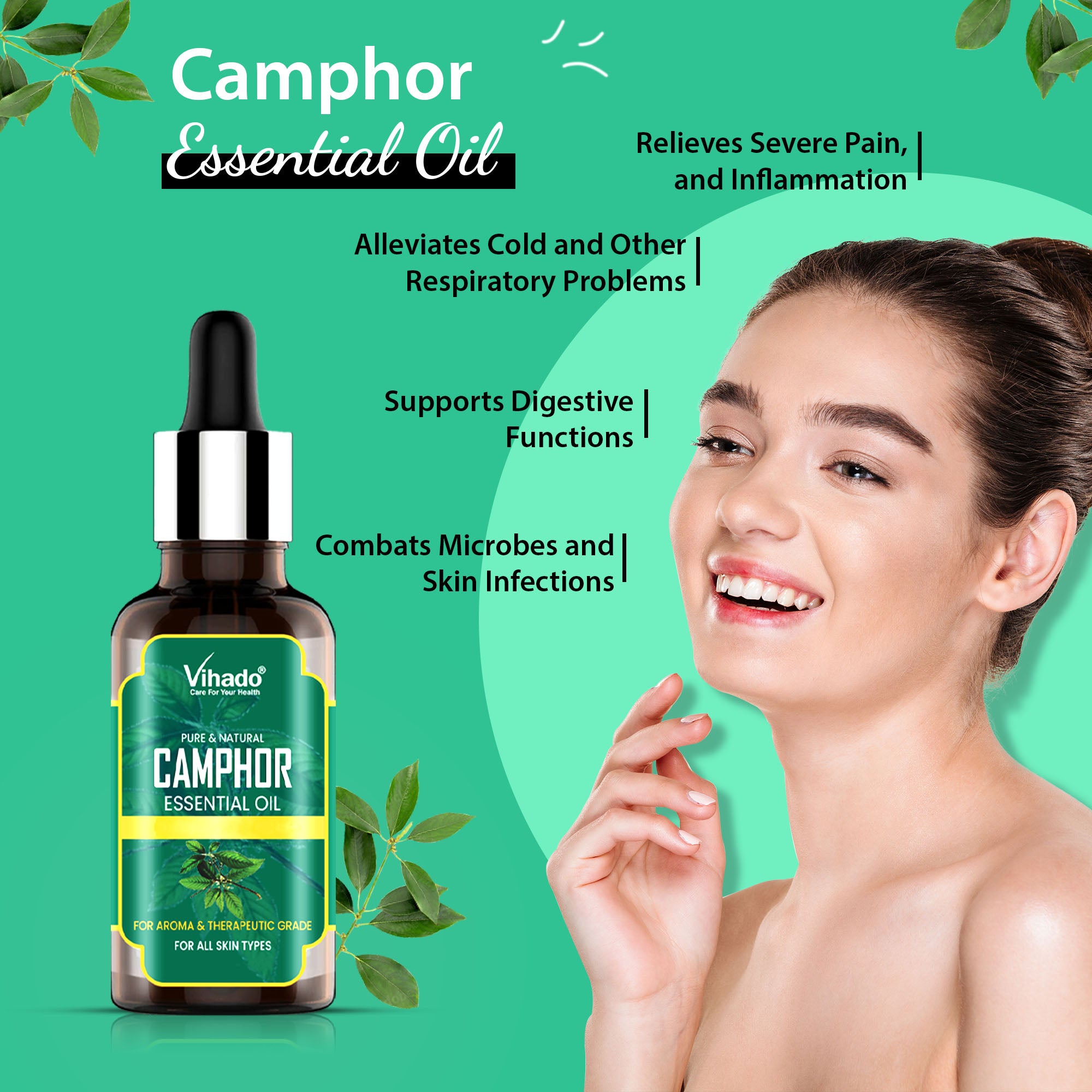 Vihado Camphor Essential Oil (10ml-30ml)