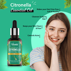 Vihado Citronella Essential Oil (10ml-30ml)