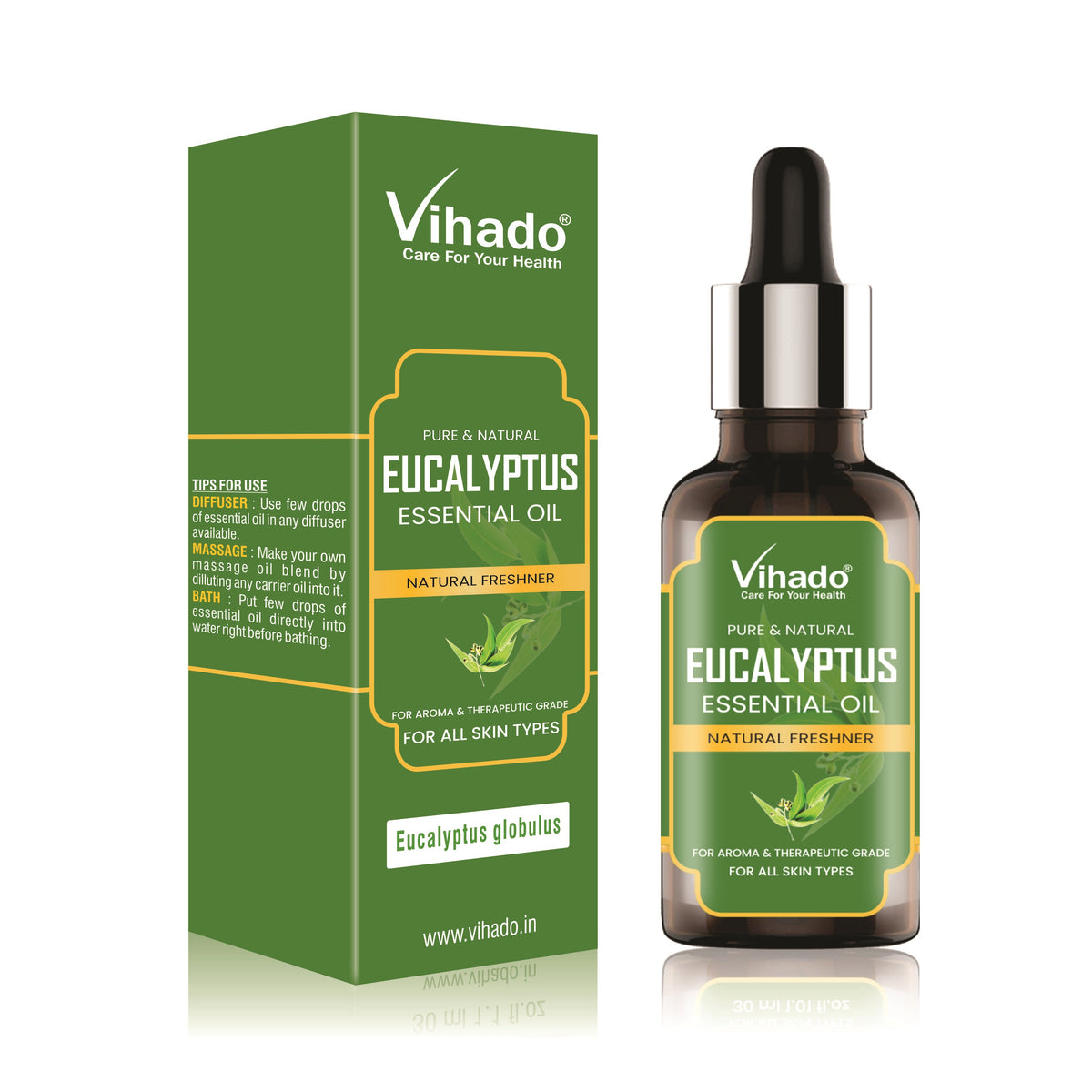 Vihado Eucalyptus Essential Oil (10ml-30ml)