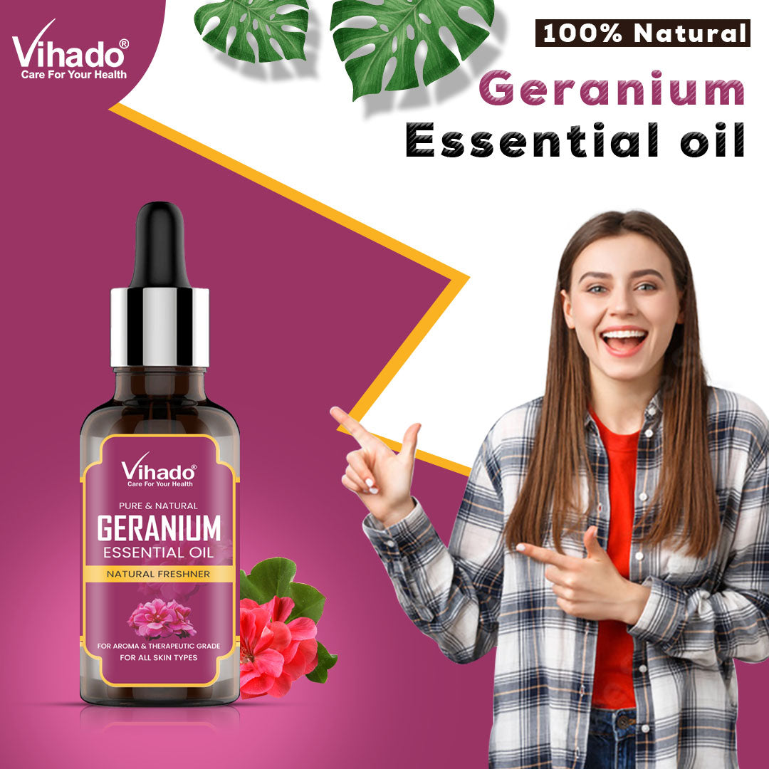 Vihado Geranium Essential Oil (10ml-30ml)