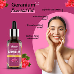 Vihado Geranium Essential Oil (10ml-30ml)