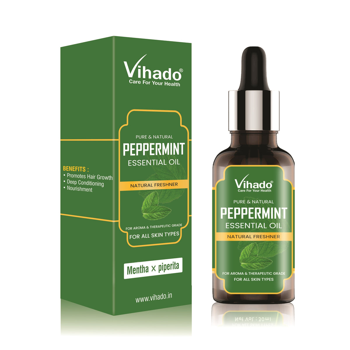 Vihado Peppermint Essential Oil (10ml-30ml)