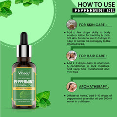 Vihado Peppermint Essential Oil (10ml-30ml)