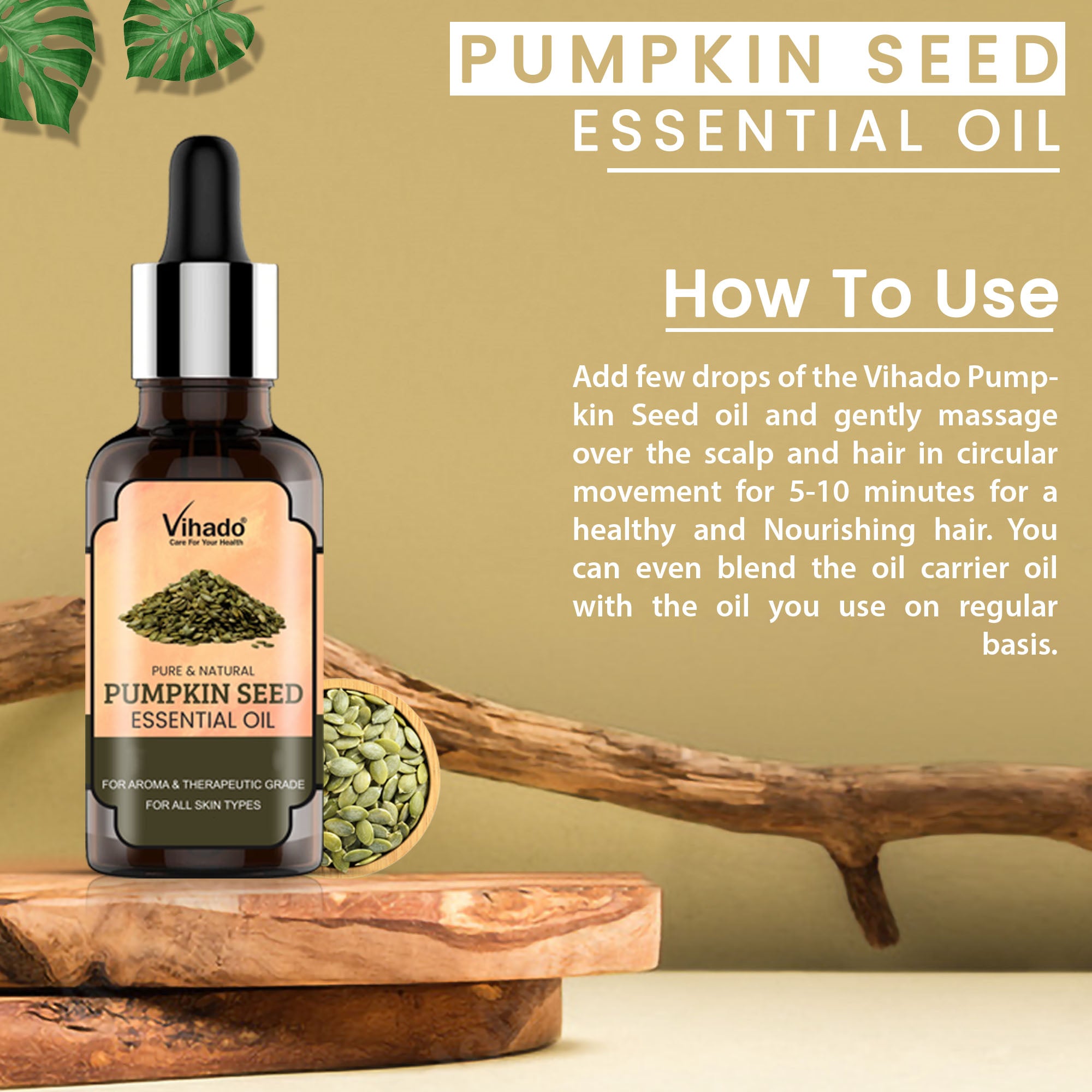 Vihado Pumpkin Seed Oil (10ml-30ml)