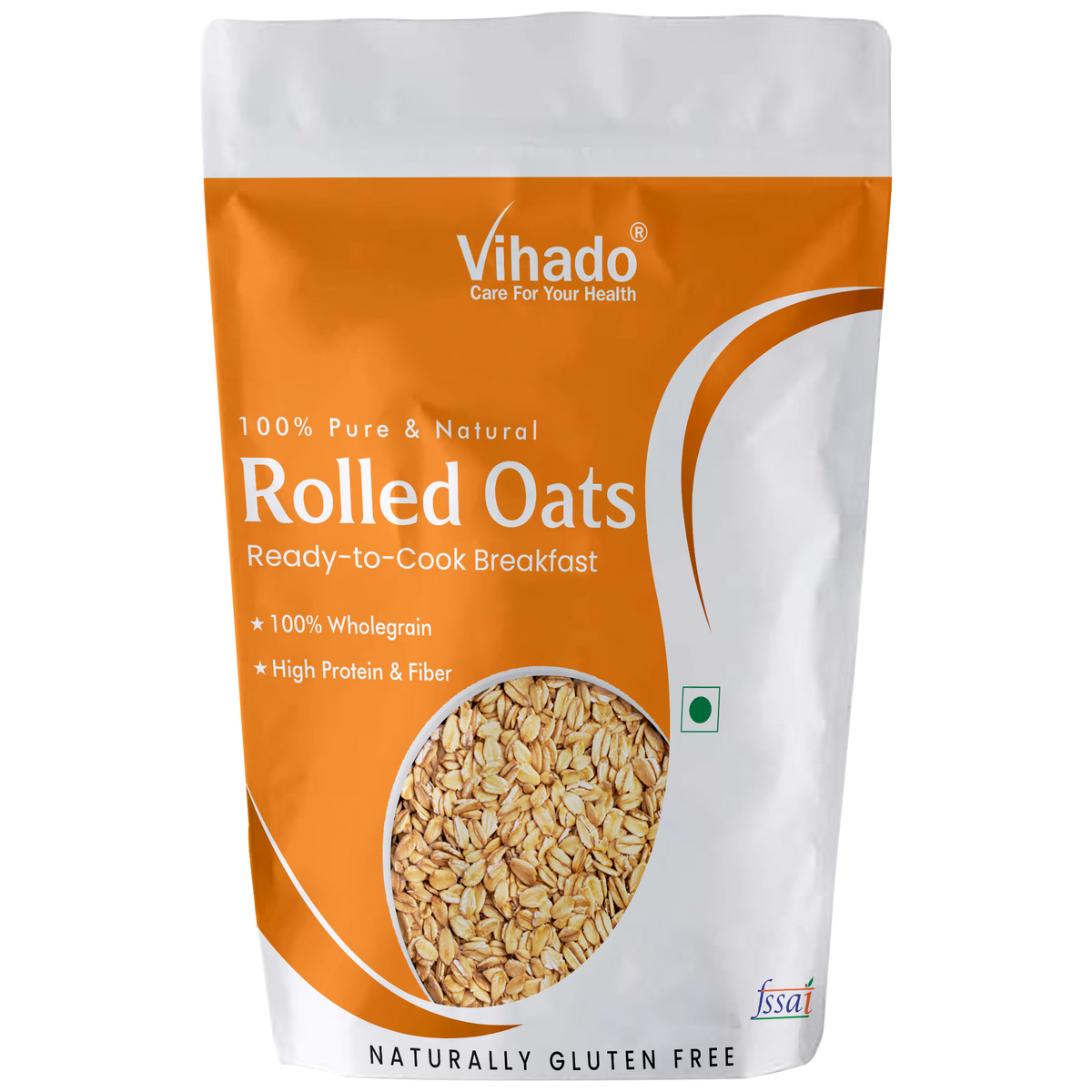 Vihado Rolled Oats, High Protein and Fibre, Helps In Maintain Body Weight (500G-1KG)