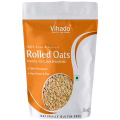 Vihado Rolled Oats, High Protein and Fibre, Helps In Maintain Body Weight (500G-1KG)