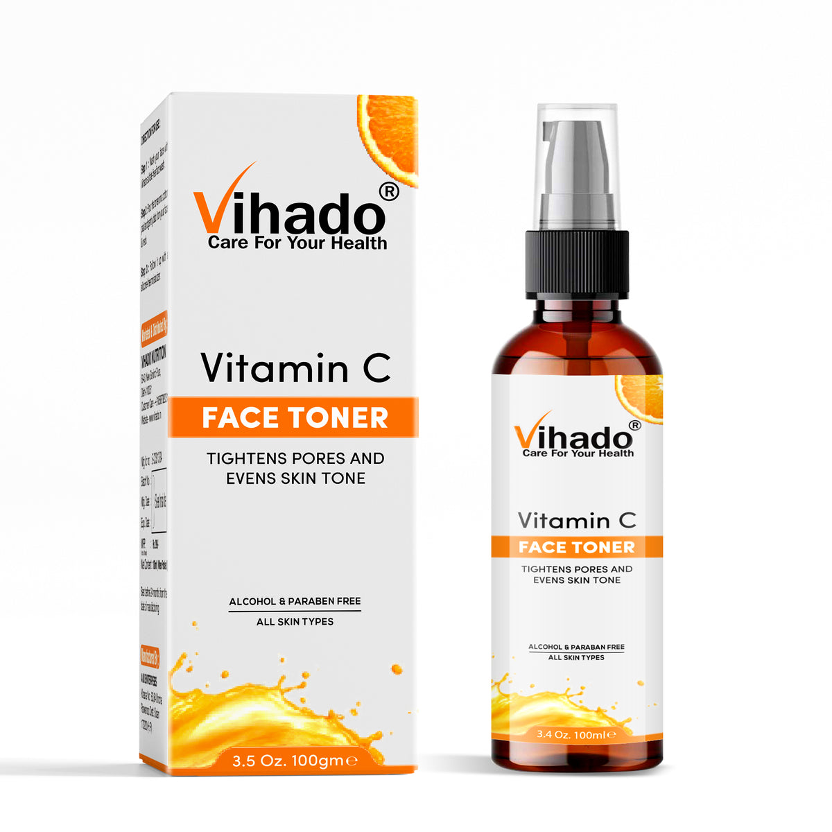 Vihado Vitamin C Skin Glow Mist Toner Men and Women (100ml)