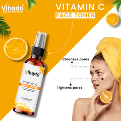 Vihado Vitamin C Skin Glow Mist Toner Men and Women (100ml)