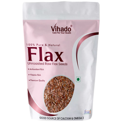 Vihado Raw Flax Seeds, Rich in Omega 3 Fatty Acid and Immunity Booster (100G-1KG)