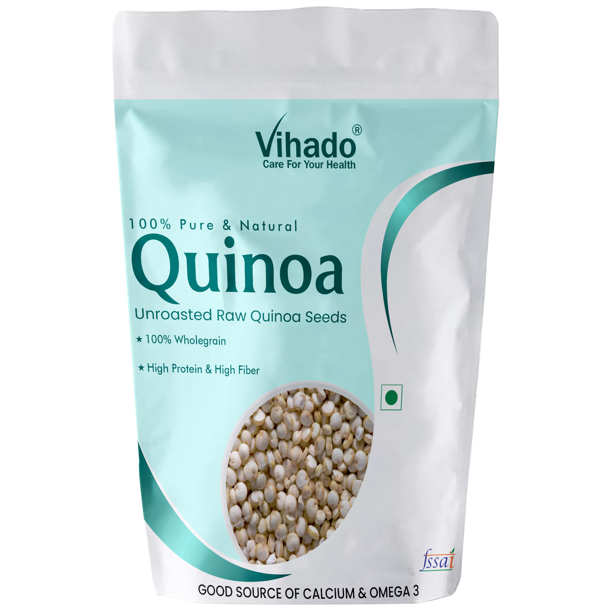 Vihado White Quinoa for Weight Management, Rich in Iron and Fibre (100G-1KG)