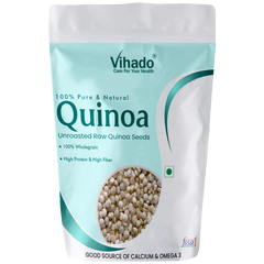 Vihado White Quinoa for Weight Management, Rich in Iron and Fibre (100G-1KG)