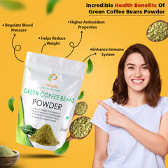 Vihado Green Coffee Beans Powder for Weight Loss Management (100G-1KG)